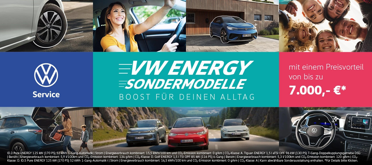 VW ENERGY Sondermodelle